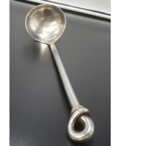 Vintage Blacksmith Hand-Forged Stainless Steel Ladle 11" PRE-OWNED - Picture 5 of 7